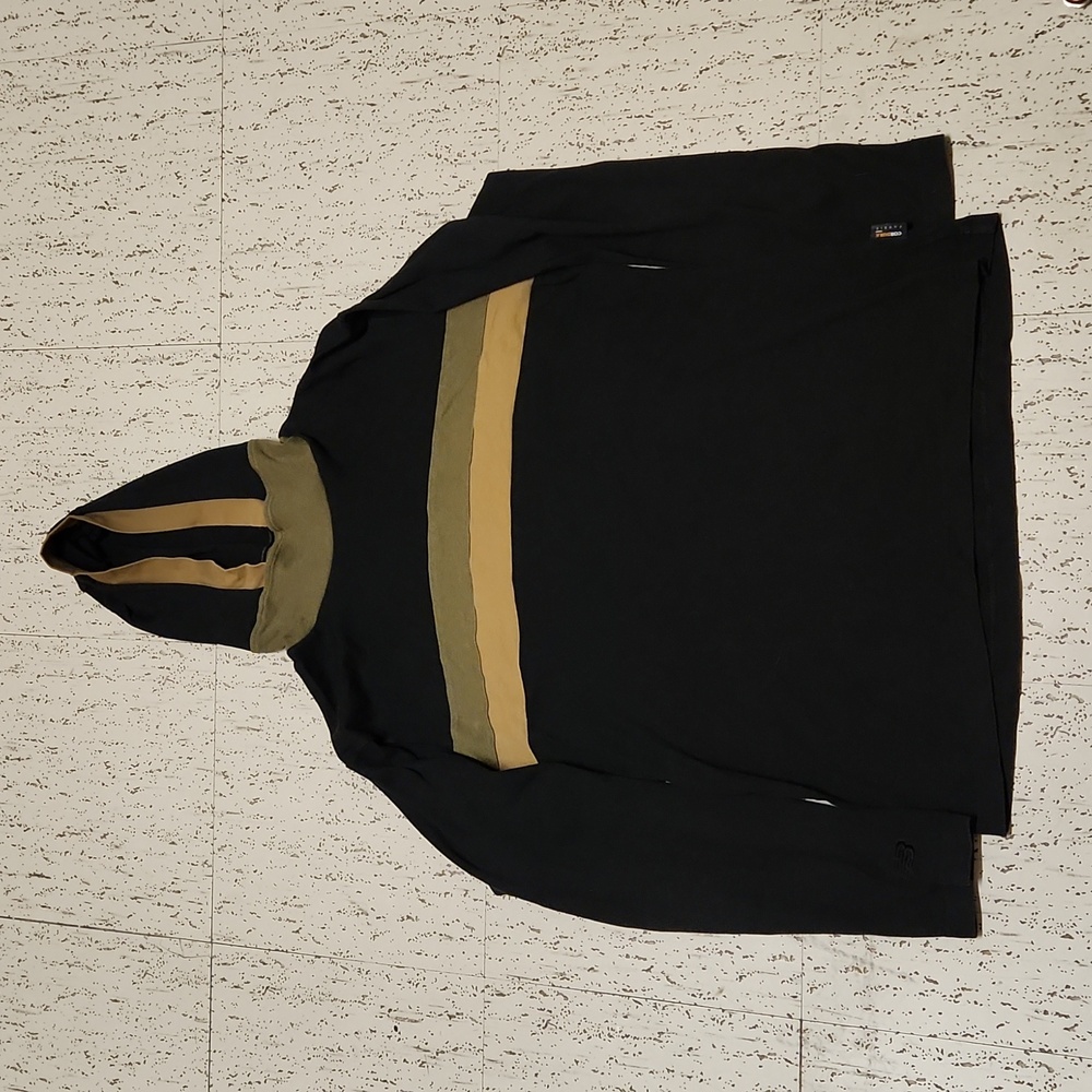 New Balance Pullover Lightweight Sweater Shirt Black, Green & Tan